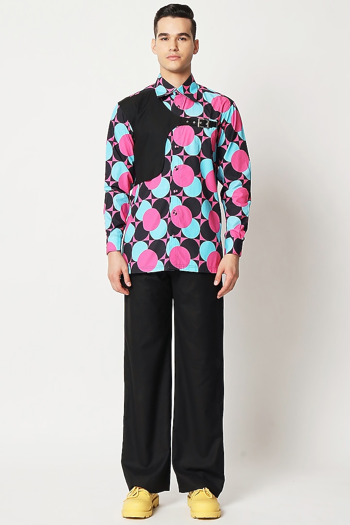 Multi-Colored Cotton Digital Printed Wedding Shirt by Two Point Two at Pernia's Pop Up Shop