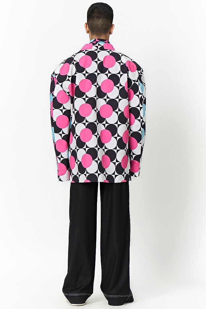 Multi-Colored Cotton Digital Printed Jacket by Two Point Two at Pernia's Pop Up Shop