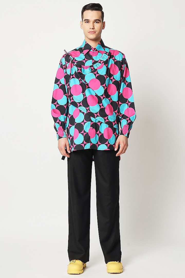 Multi-Colored Cotton Digital Printed Wedding Shirt by Two Point Two at Pernia's Pop Up Shop