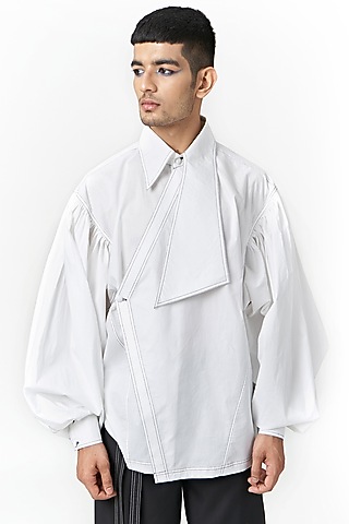 White Cotton Shirt by Two Point Two