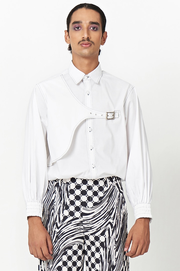 White Cotton Shirt by Two Point Two
