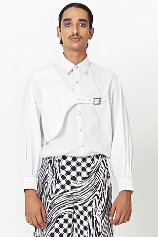 White Cotton Shirt by Two Point Two