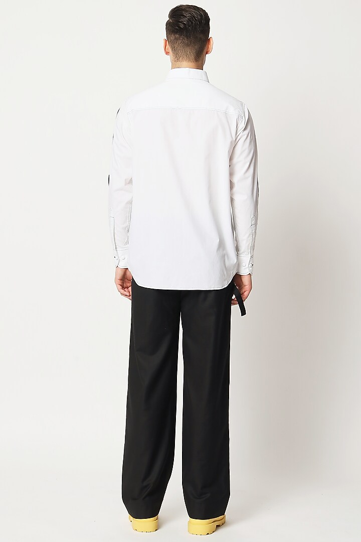 White Cotton Wedding Shirt by Two Point Two at Pernia's Pop Up Shop