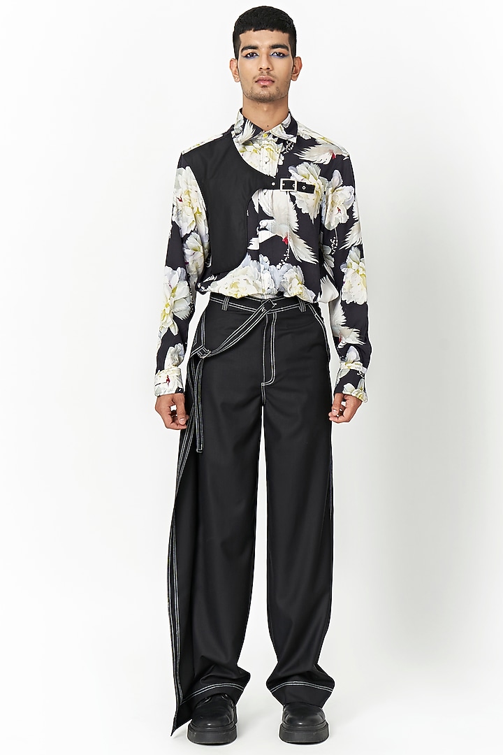 Multi-Colored Cotton Floral Printed Wedding Shirt by Two Point Two at Pernia's Pop Up Shop