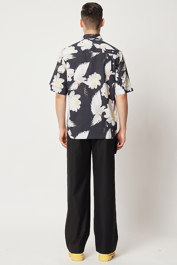 Multi-Colored Cotton Floral Printed Party Wear Shirt by Two Point Two at Pernia's Pop Up Shop