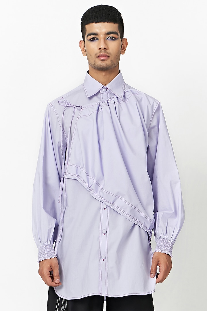 Lavender Cotton Shirt by Two Point Two
