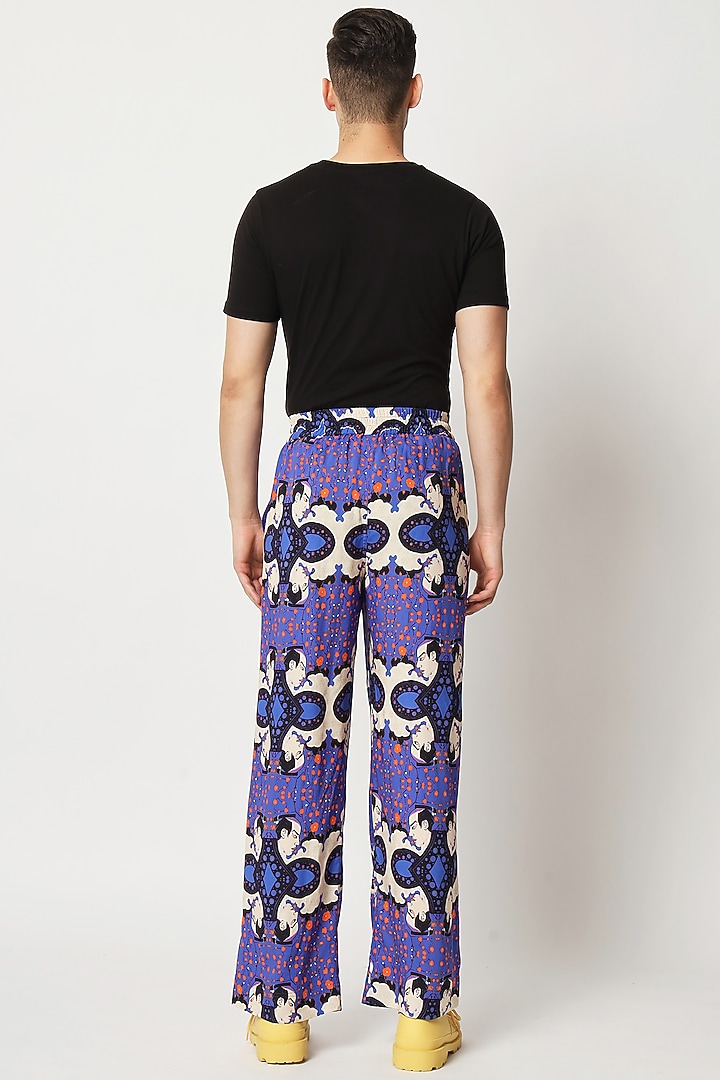 Violet Cotton Digital Printed Pants by Two Point Two at Pernia's Pop Up Shop