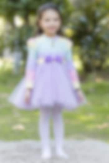 Multi-Colored Cotton Dress For Girls by The Pony & Peony Co at Pernia's Pop Up Shop