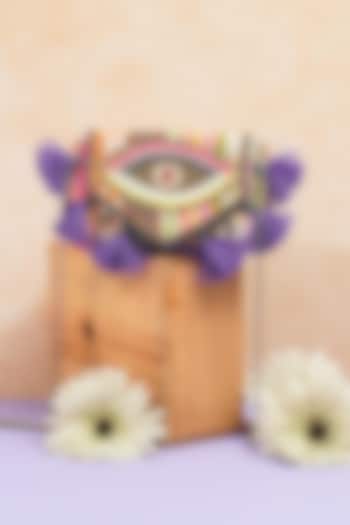 Multi-Colored Jacquard Handcrafted Clutch by The Purple Sack at Pernia's Pop Up Shop