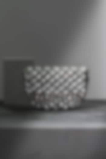 Grey Raw Silk Ombre Handcrafted Clutch by The Purple Sack at Pernia's Pop Up Shop