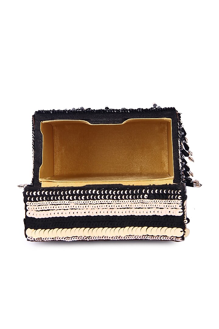 Multi-Colored Raw Silk Hand Embroidered Handcrafted Clutch by The Purple Sack at Pernia's Pop Up Shop