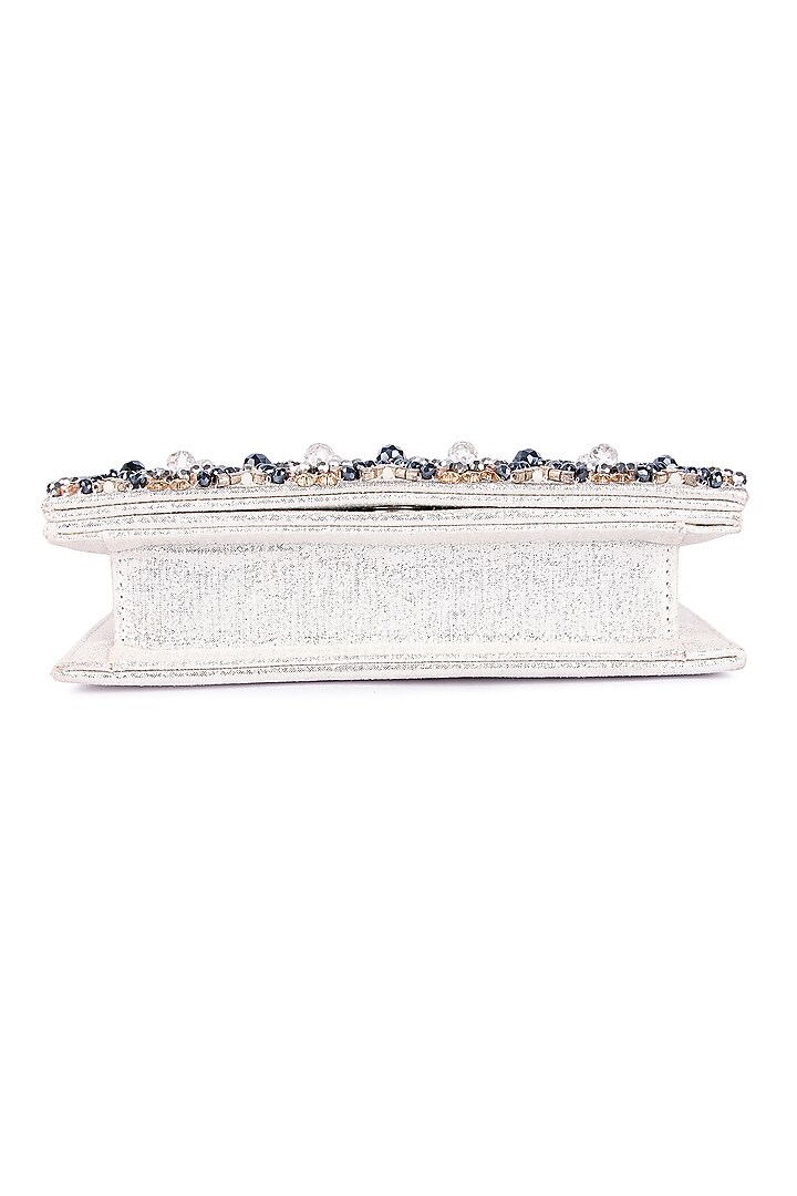 Multi-Colored Leatherite Hand Embroidered Clutch by The Purple Sack at Pernia's Pop Up Shop
