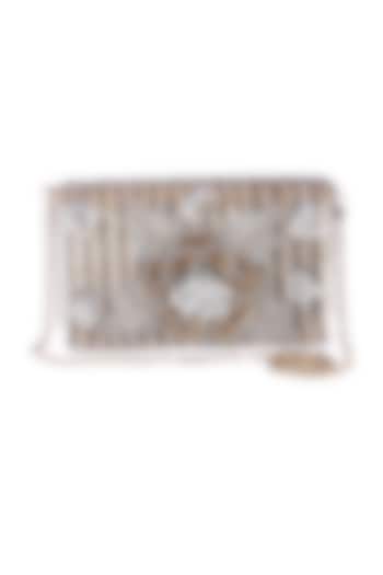 Multi-Colored Velvet Hand Embroidered Clutch by The Purple Sack at Pernia's Pop Up Shop