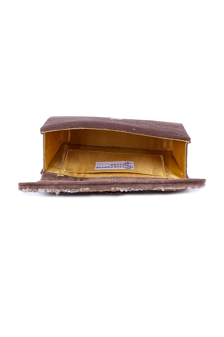 Multi-Colored Velvet Hand Embroidered Clutch by The Purple Sack at Pernia's Pop Up Shop