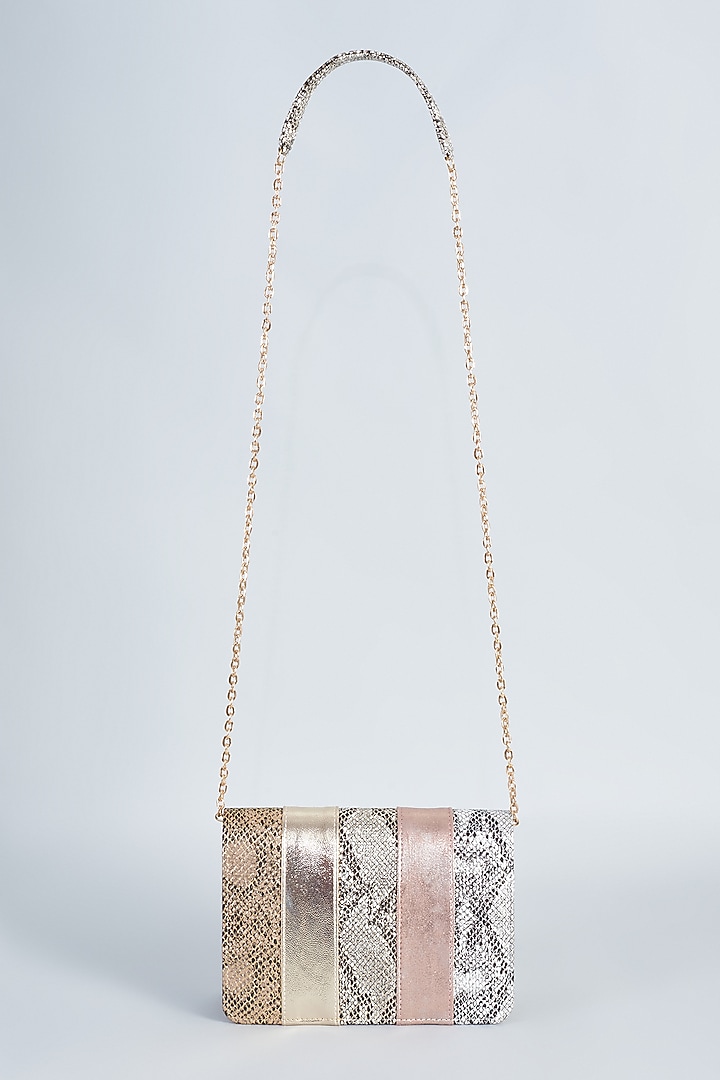 Multi-Colored Leatherette Clutch by The Purple Sack at Pernia's Pop Up Shop