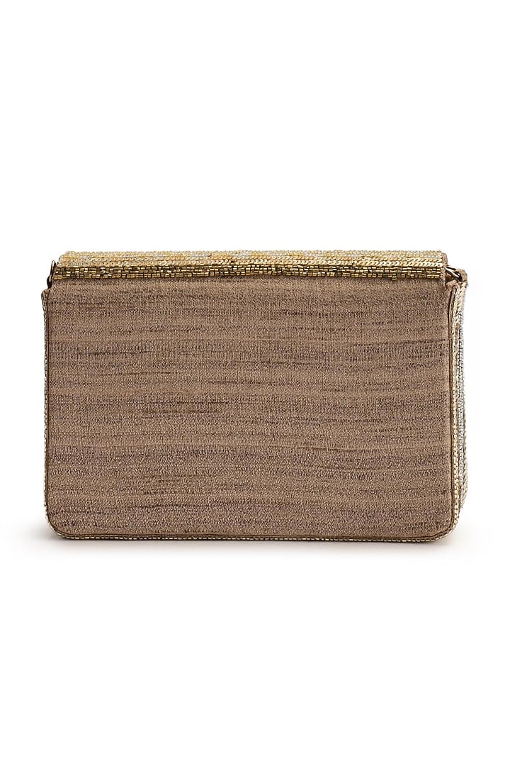 Multi Colored Hand Embroidered Clutch by The Purple Sack at Pernia's Pop Up Shop