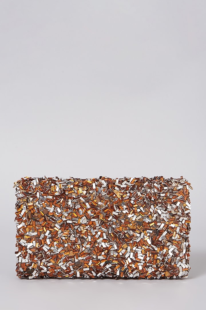Multi-Colored Indowestern Clutch by The Purple Sack at Pernia's Pop Up Shop
