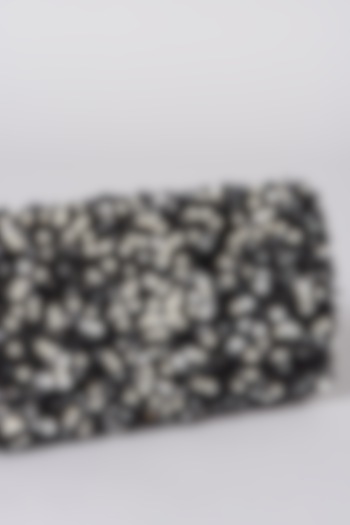 Black Indowestern Clutch by The Purple Sack at Pernia's Pop Up Shop