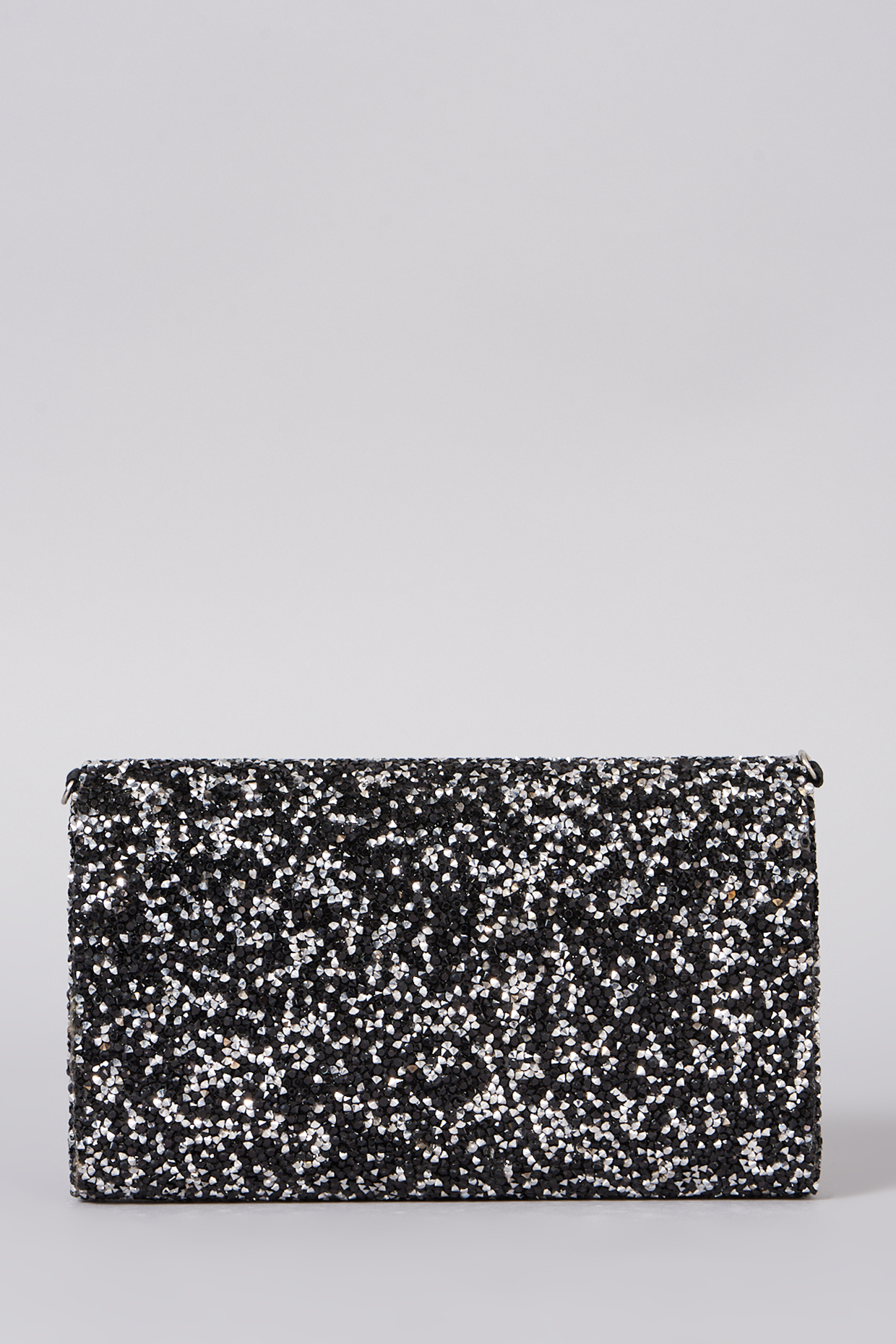 Black Clutch With Sling Chain by The Purple Sack at Pernia's Pop Up Shop