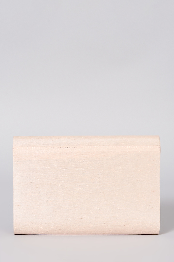 Peach Clutch With Sling Chain by The Purple Sack at Pernia's Pop Up Shop