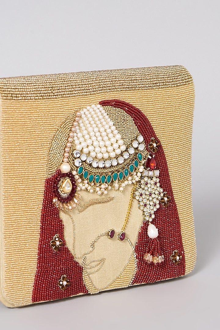 Multi-Colored Indowestern Clutch by The Purple Sack at Pernia's Pop Up Shop