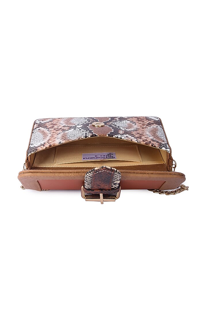 Multi-Colored Vegan Leather Digital Printed Clutch Bag by The Purple Sack at Pernia's Pop Up Shop