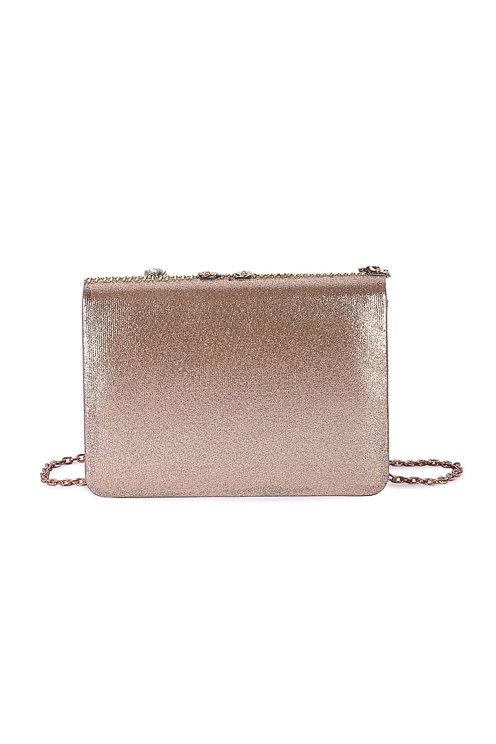 Multi-Colored Vegan Leather Hand Embroidered Clutch Bag by The Purple Sack at Pernia's Pop Up Shop