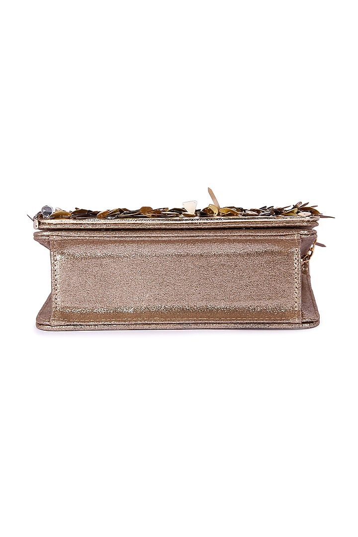Multi-Colored Vegan Leather Hand Embroidered Clutch Bag by The Purple Sack at Pernia's Pop Up Shop