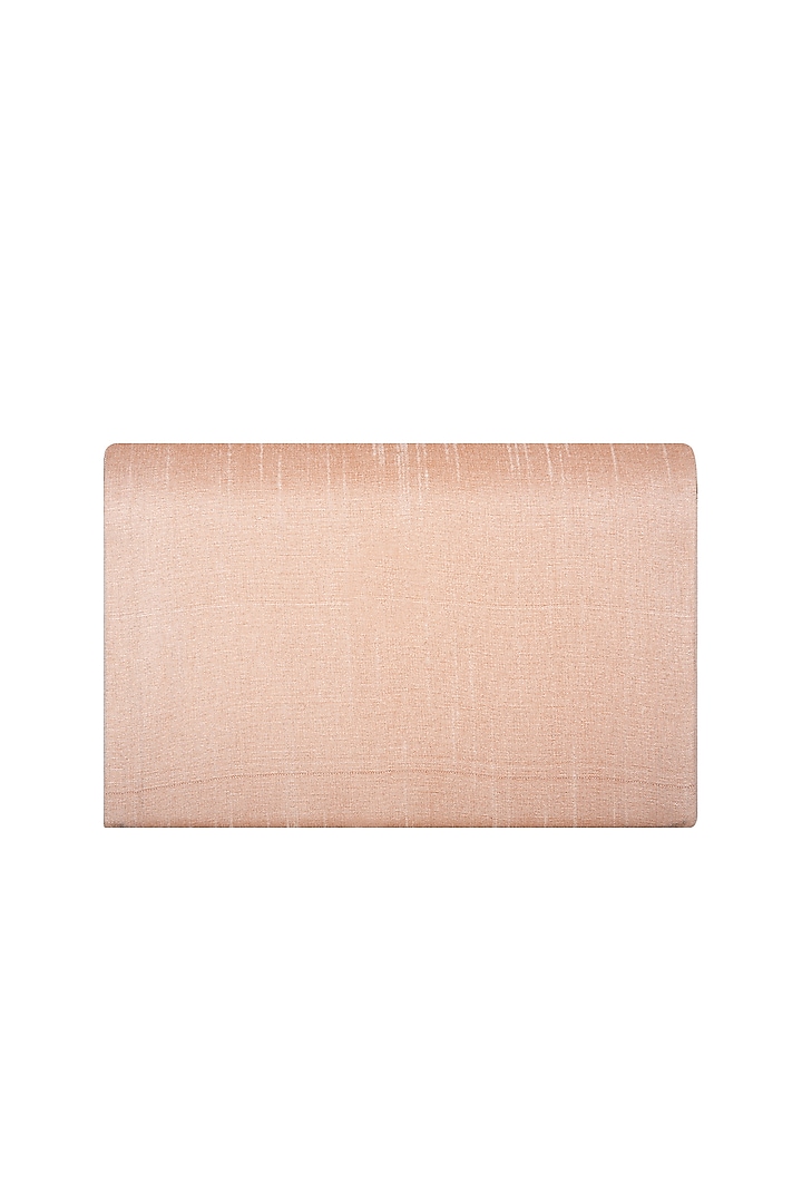 Peach Hand Embroidered Clutch by The Purple Sack at Pernia's Pop Up Shop