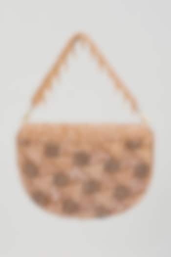 Gold Embroidered Bag by The Purple Sack at Pernia's Pop Up Shop