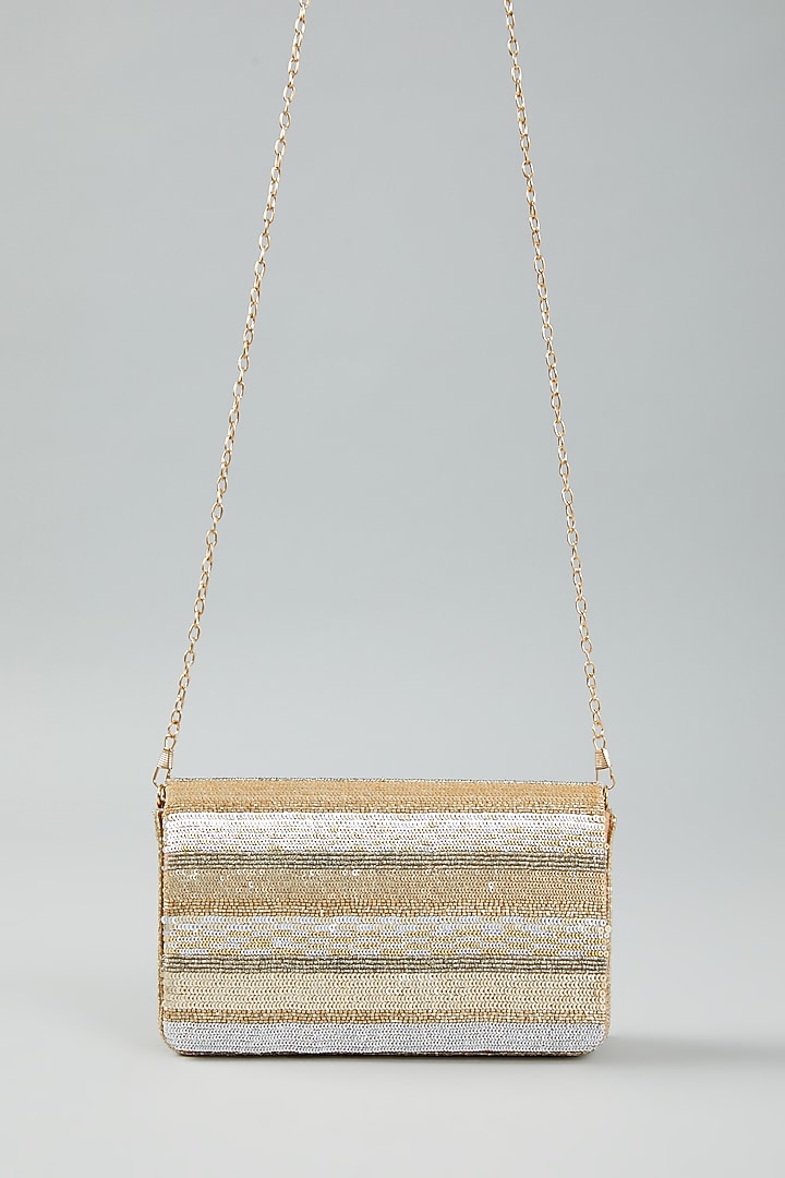 Multi-Coloured Raw Silk Clutch Bag by The Purple Sack at Pernia's Pop Up Shop