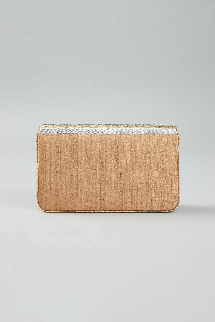 Multi-Coloured Raw Silk Clutch Bag by The Purple Sack at Pernia's Pop Up Shop