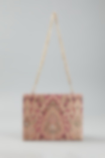 Multi-Coloured Embroidered Clutch Bag by The Purple Sack at Pernia's Pop Up Shop