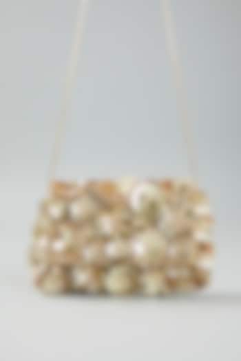 Gold Embroidered Clutch Bag by The Purple Sack at Pernia's Pop Up Shop