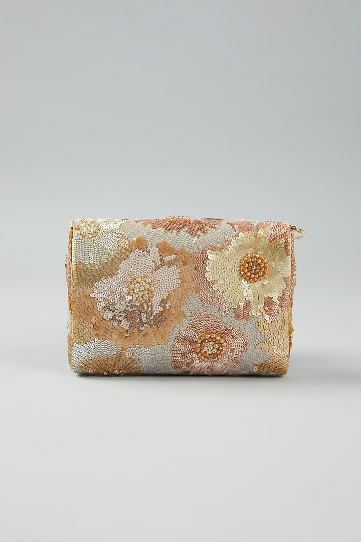 Multi-Coloured Raw Silk Clutch Bag by The Purple Sack at Pernia's Pop Up Shop