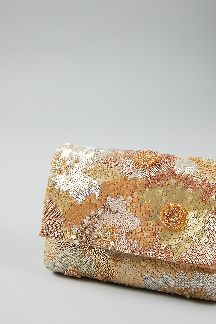 Multi-Coloured Raw Silk Clutch Bag by The Purple Sack at Pernia's Pop Up Shop