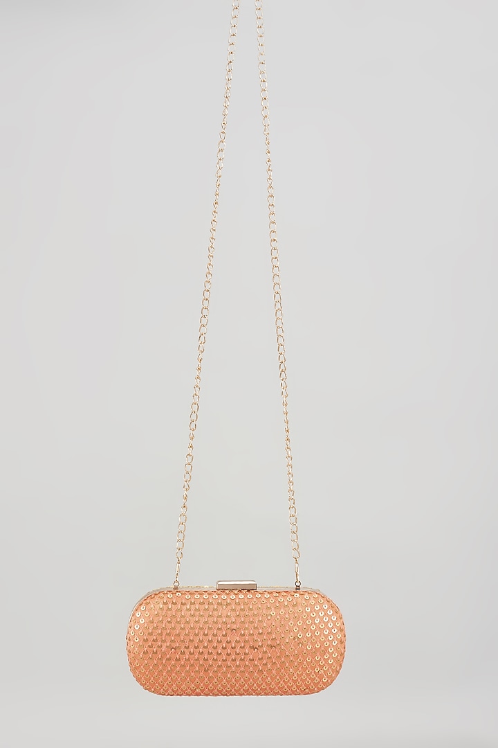 Multi-Colored Raw Silk Hand Embroidered Box Clutch by The Purple Sack at Pernia's Pop Up Shop