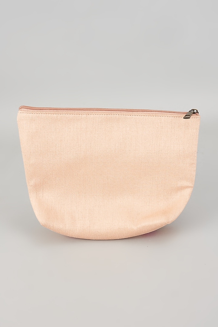 Multi-Colored Canvas Machine Embroidered Travel Pouch by The Purple Sack at Pernia's Pop Up Shop