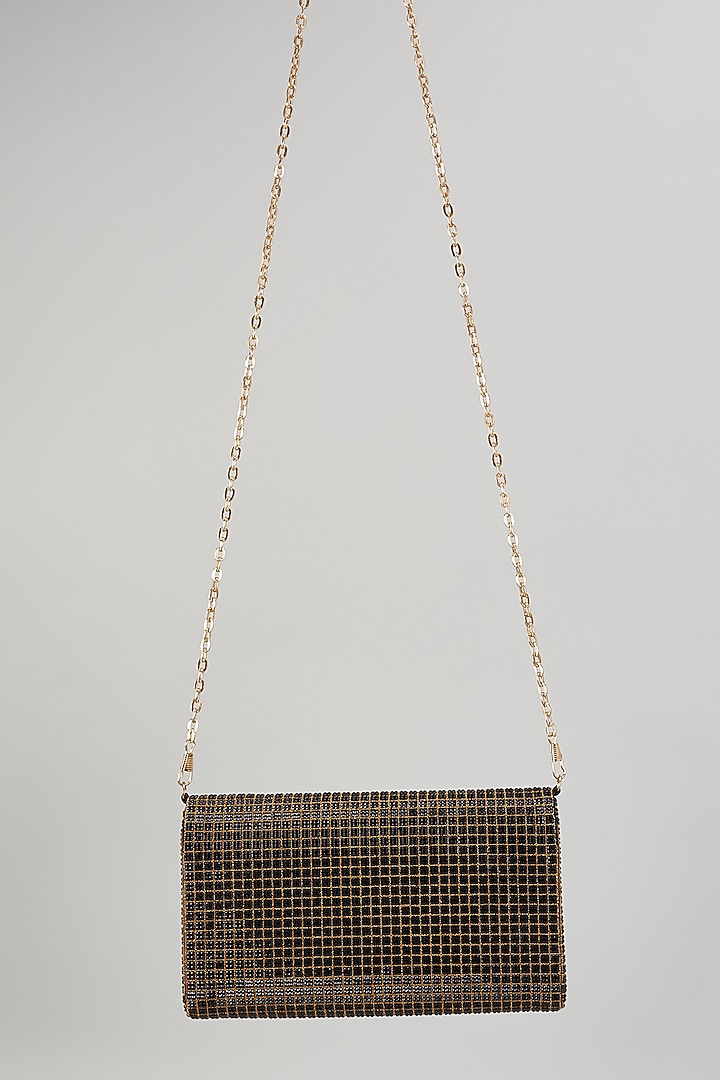 Green Raw Silk Embellished Clutch by The Purple Sack at Pernia's Pop Up Shop