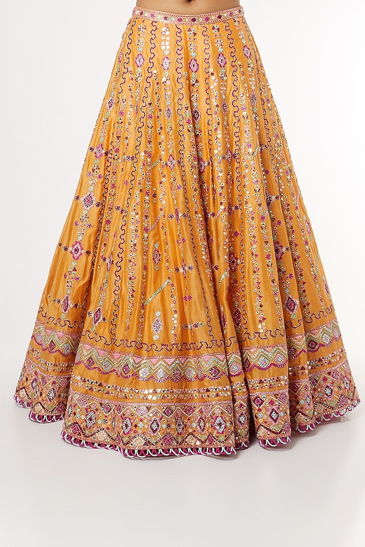 Multi-Colored Embroidered Bridal Lehenga Set by Tamanna Punjabi Kapoor at Pernia's Pop Up Shop