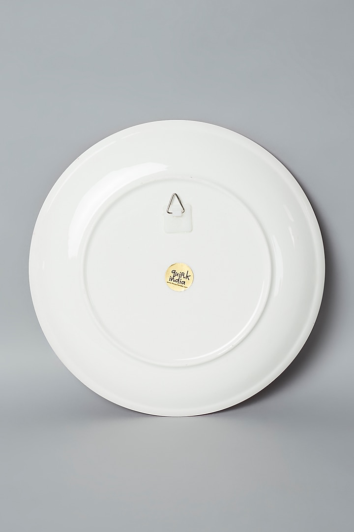 Red Sacred Cow Ceramic Wall Plate by The Quirk India at Pernia's Pop Up Shop