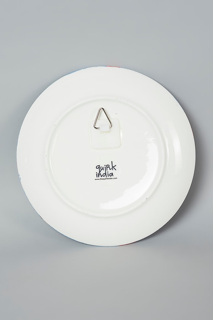 Blue Sacred Pichwai Cow Wall Plate By Quirk India by The Quirk India at Pernia's Pop Up Shop