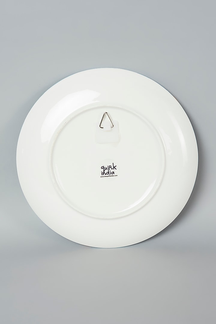Blue Marble Ceramic Wall Plate by The Quirk India at Pernia's Pop Up Shop