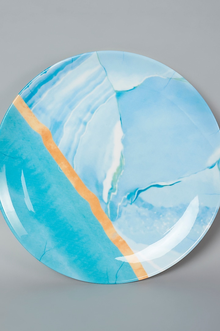 Blue Marble Ceramic Wall Plate by The Quirk India at Pernia's Pop Up Shop
