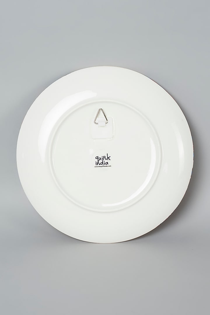 Beige Mandala Art Ceramic Wall Plate by The Quirk India at Pernia's Pop Up Shop