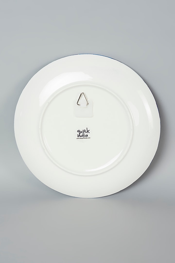 Blue Turkish Delight Ceramic Wall Plate by The Quirk India at Pernia's Pop Up Shop