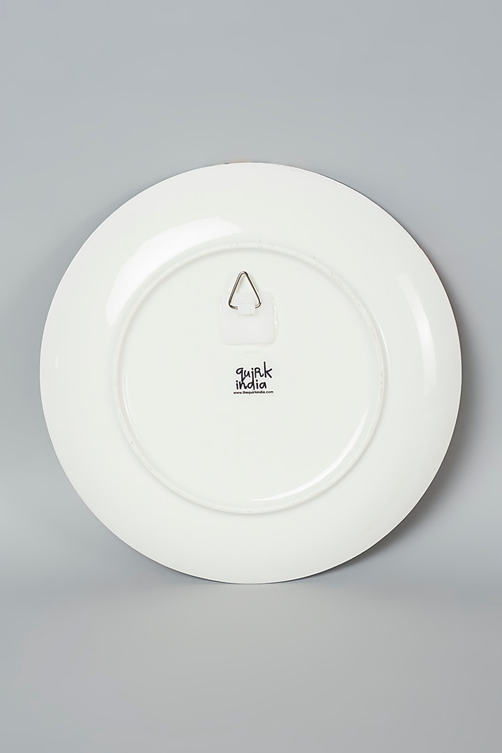 Multi-Colored American Artistic Abstract Ceramic Wall Plate by The Quirk India at Pernia's Pop Up Shop