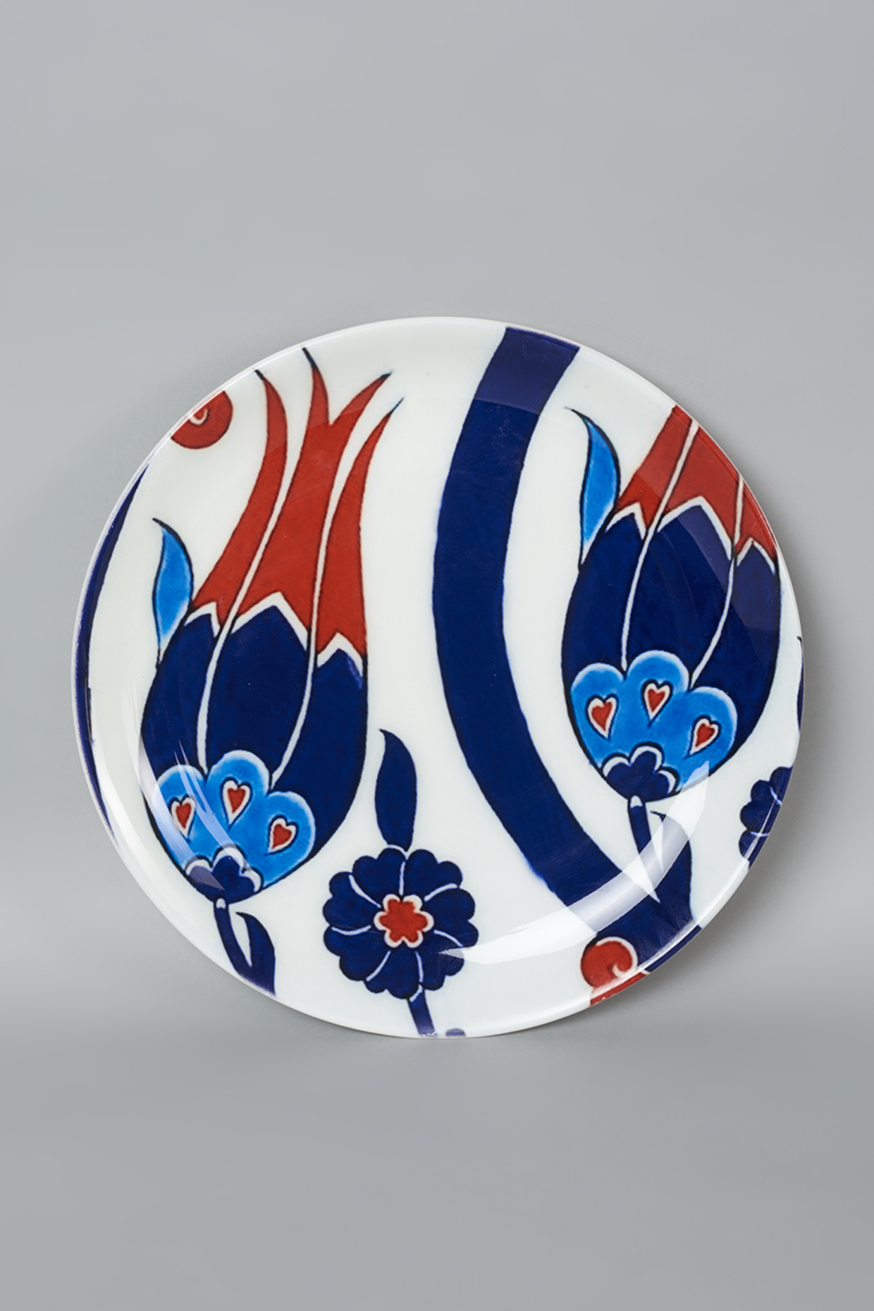 Multi-Colored Turkish Rise Of Flower Ceramic Wall Plate by The Quirk India