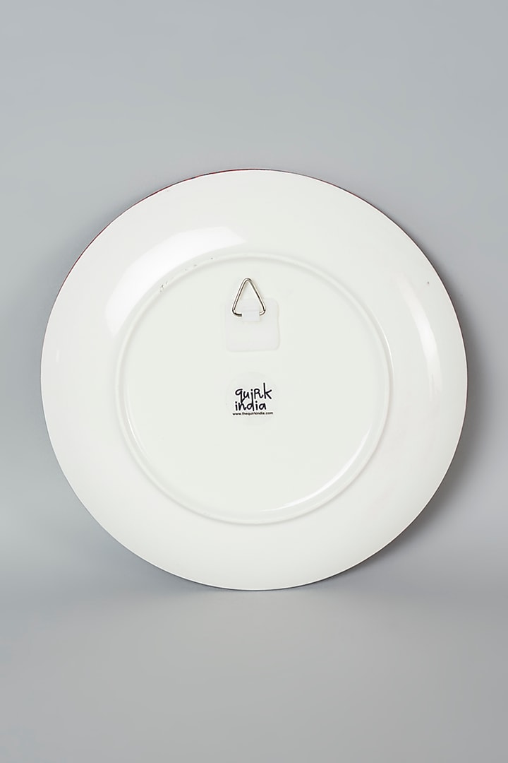 Red & Purple Taj Mahal Ceramic Wall Plate by The Quirk India at Pernia's Pop Up Shop