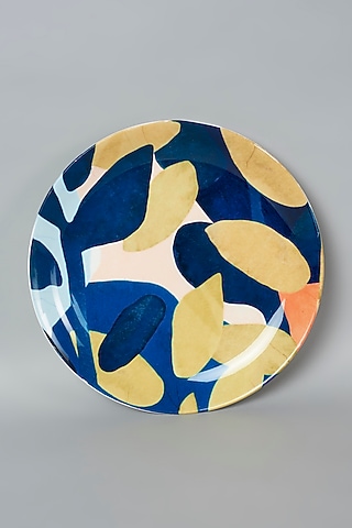 Multi-Colored American Artistic Floral Wall Plate by The Quirk India